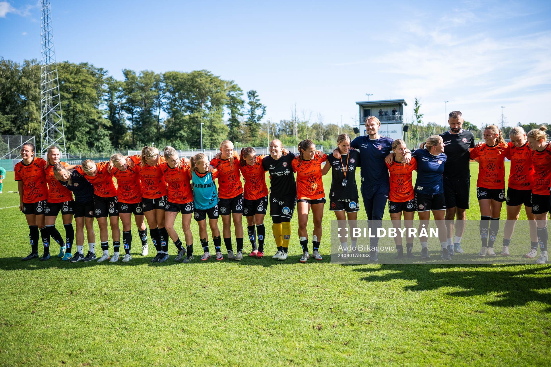 Kristianstads spelare jublar