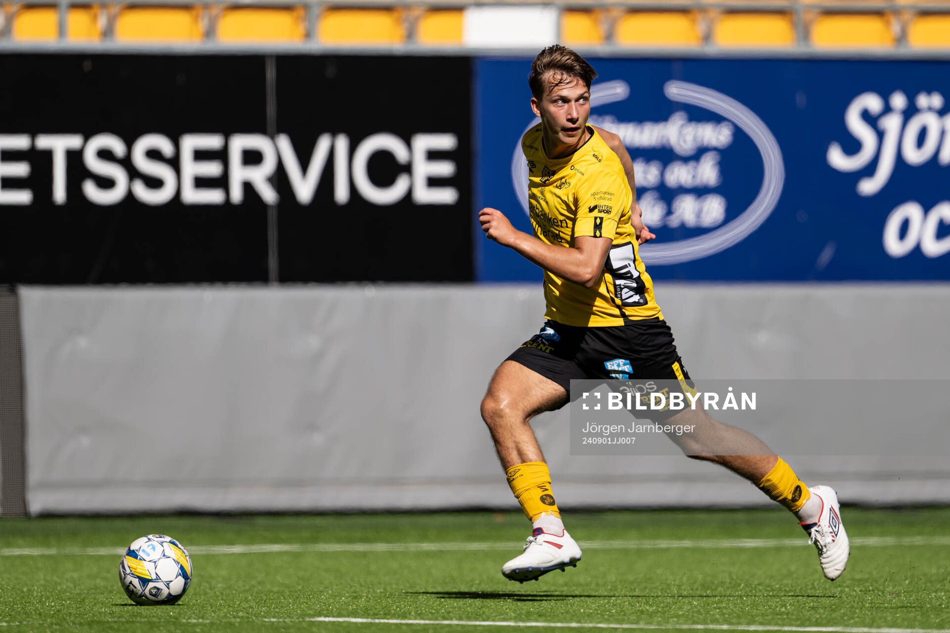 under fotbollsmatchen i P17 Allsvenskan Södra mellan Elfsborg och Hammarby den 1 september 2024 i Borås. 