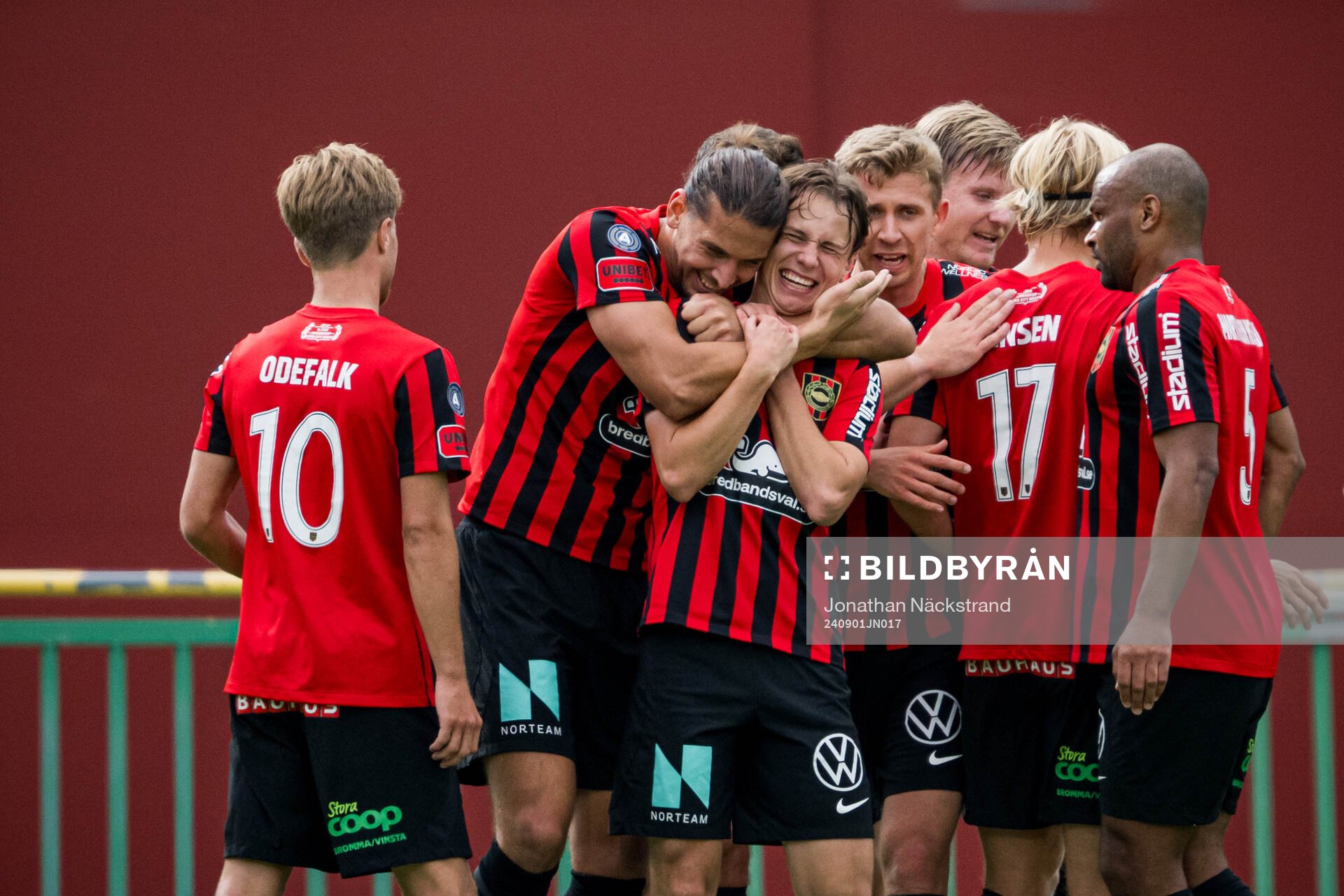 Brommapojkarnas Nikola Vasic och Alex Timossi Andersson