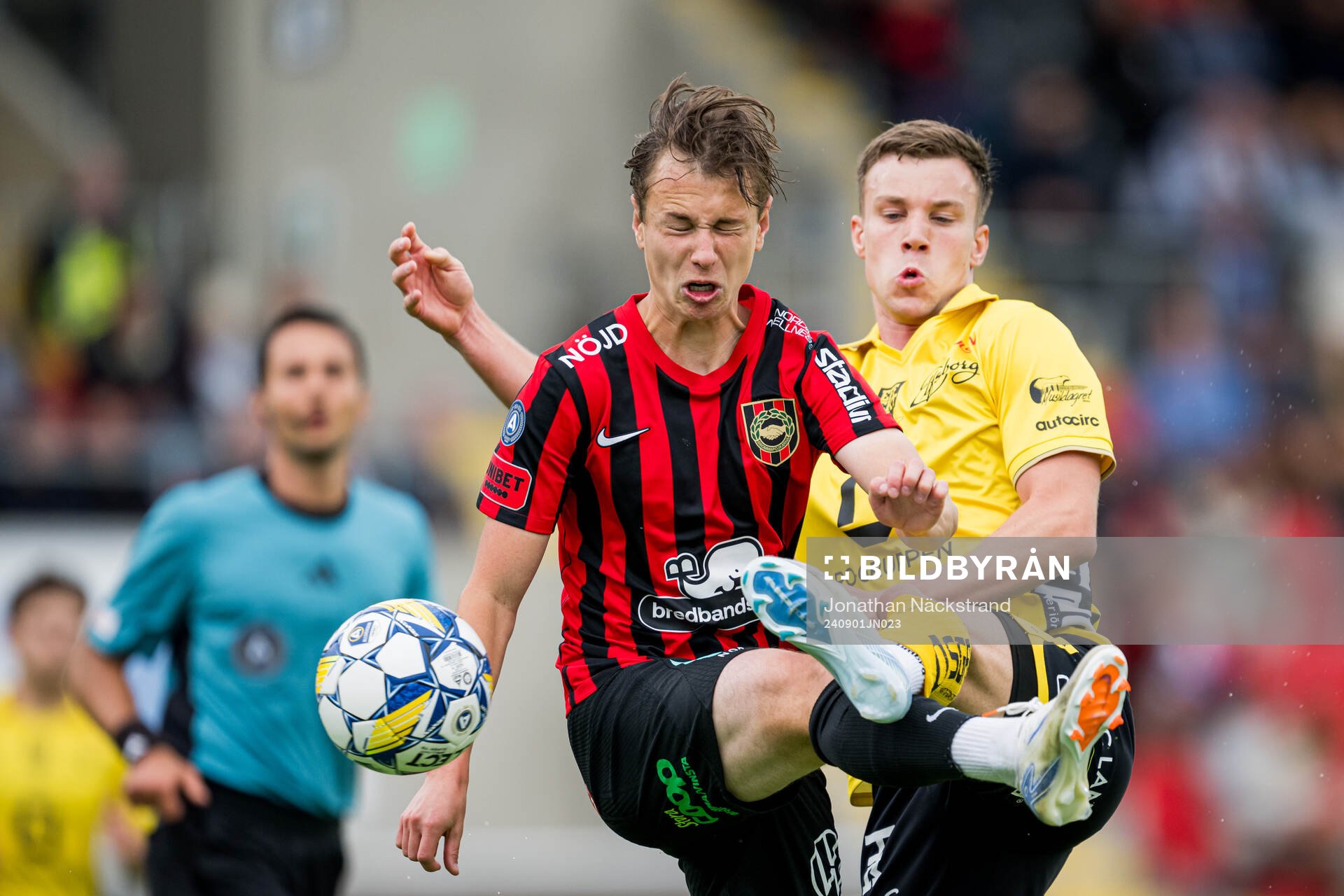 Brommapojkarnas Alex Timossi Andersson och Elfsborgs Andri