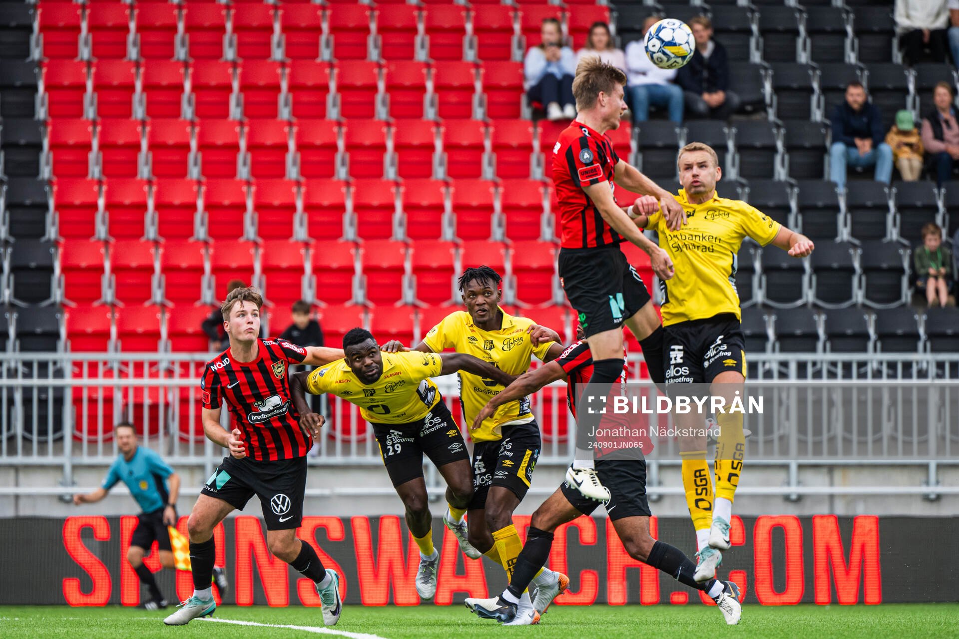 Brommapojkarnas och Elfsborgs spelare