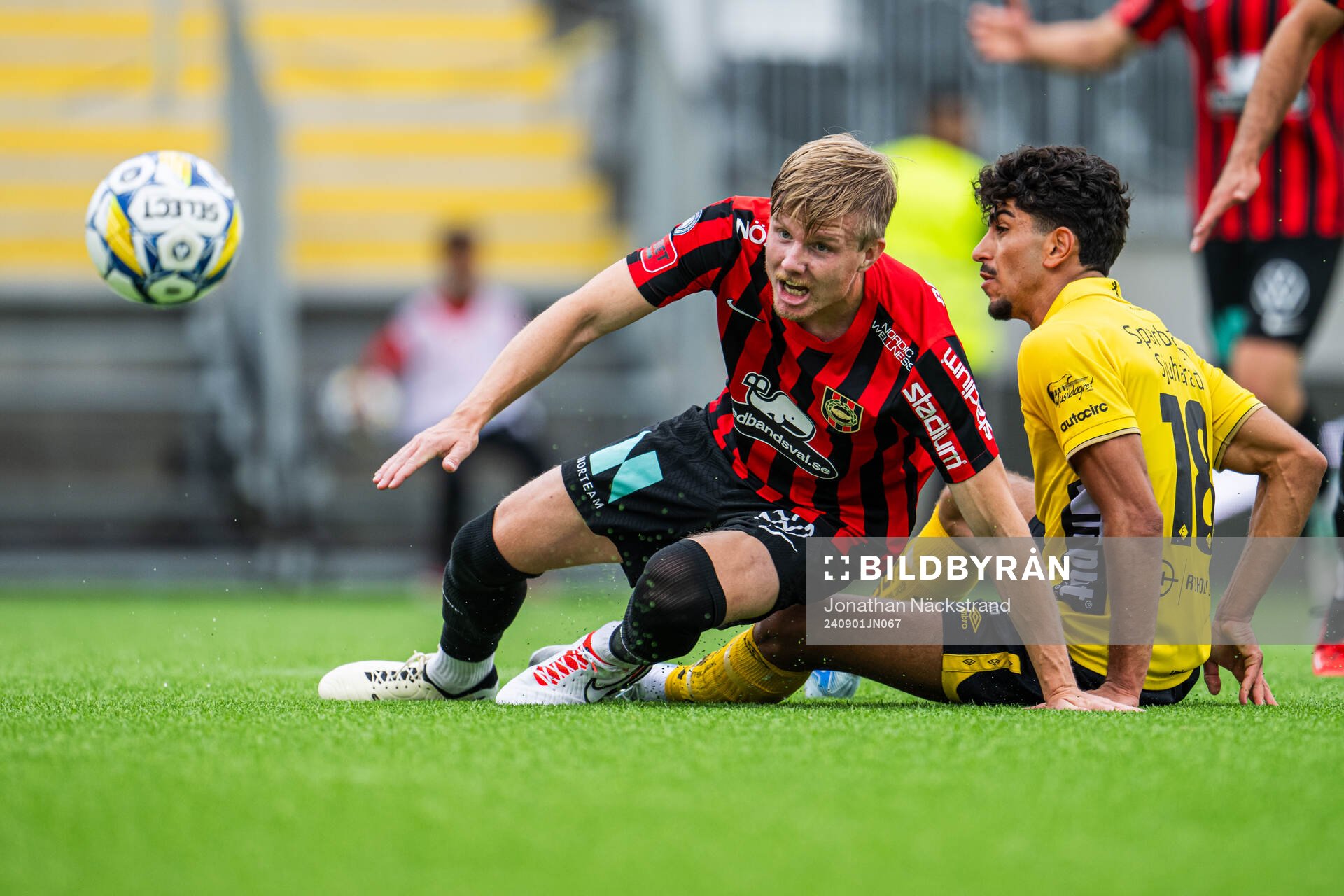 Brommapojkarnas Eric Björkander och Elfsborgs Ahmed Qasem