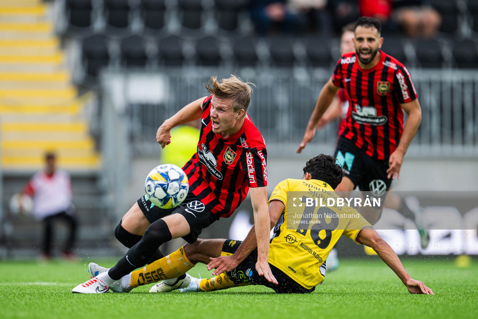 Brommapojkarnas Eric Björkander och Elfsborgs Ahmed Qasem