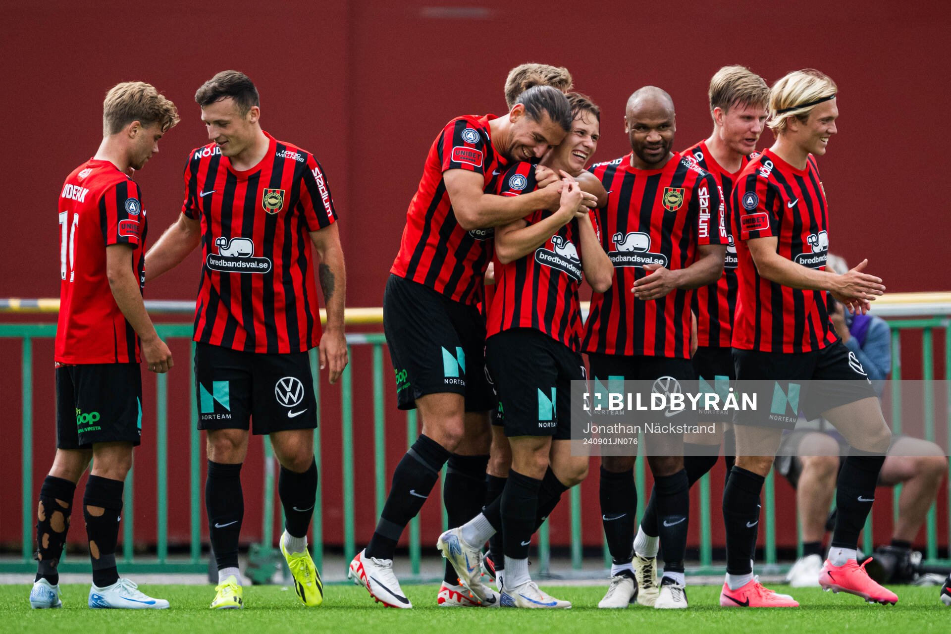 Brommapojkarnas Nikola Vasic och Alex Timossi Andersson