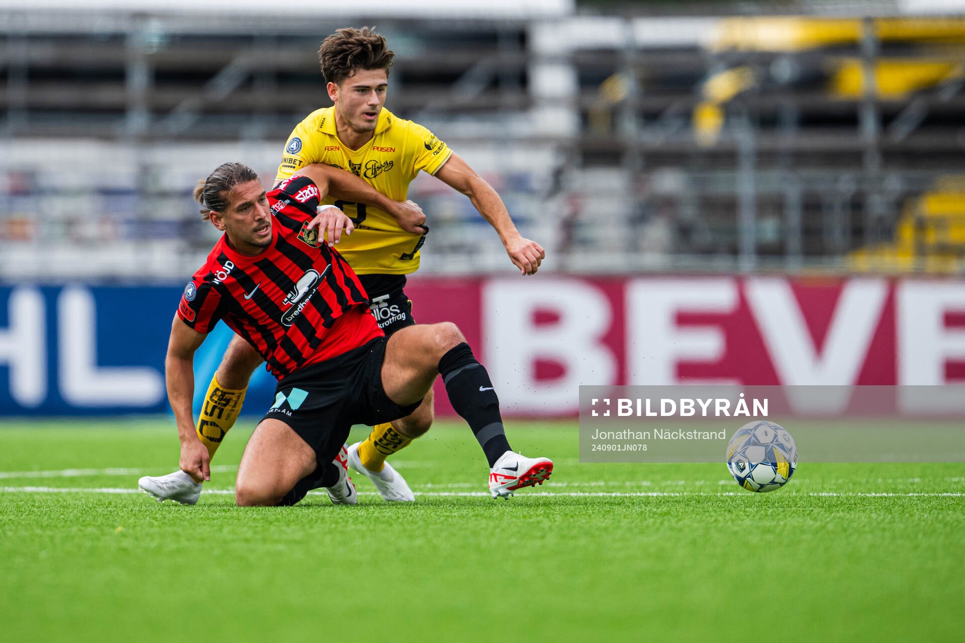 Brommapojkarnas Nikola Vasic och Elfsborgs Besfort Zeneli