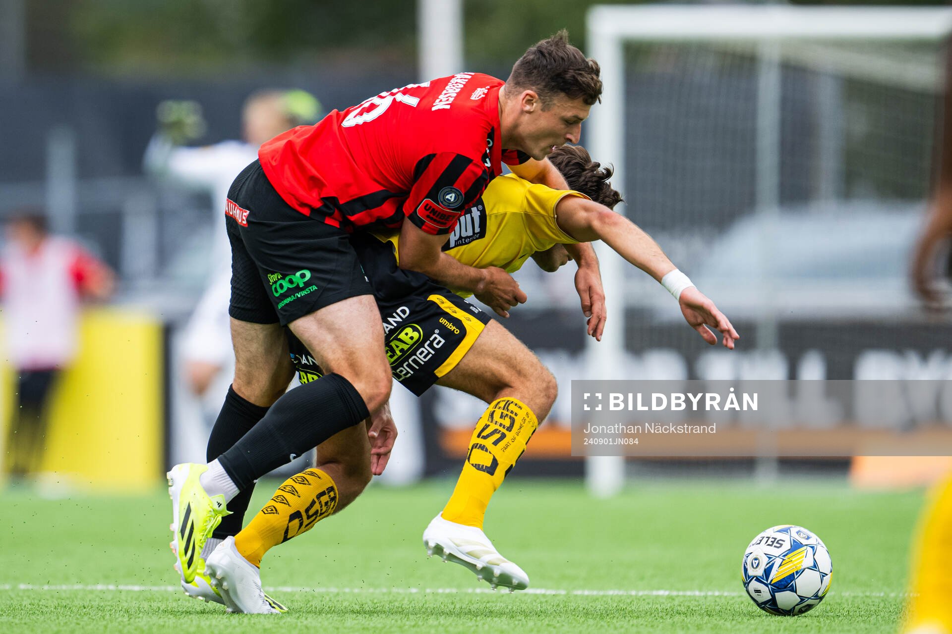 Brommapojkarnas Adam Skanning Jakobsen och Elfsborgs
