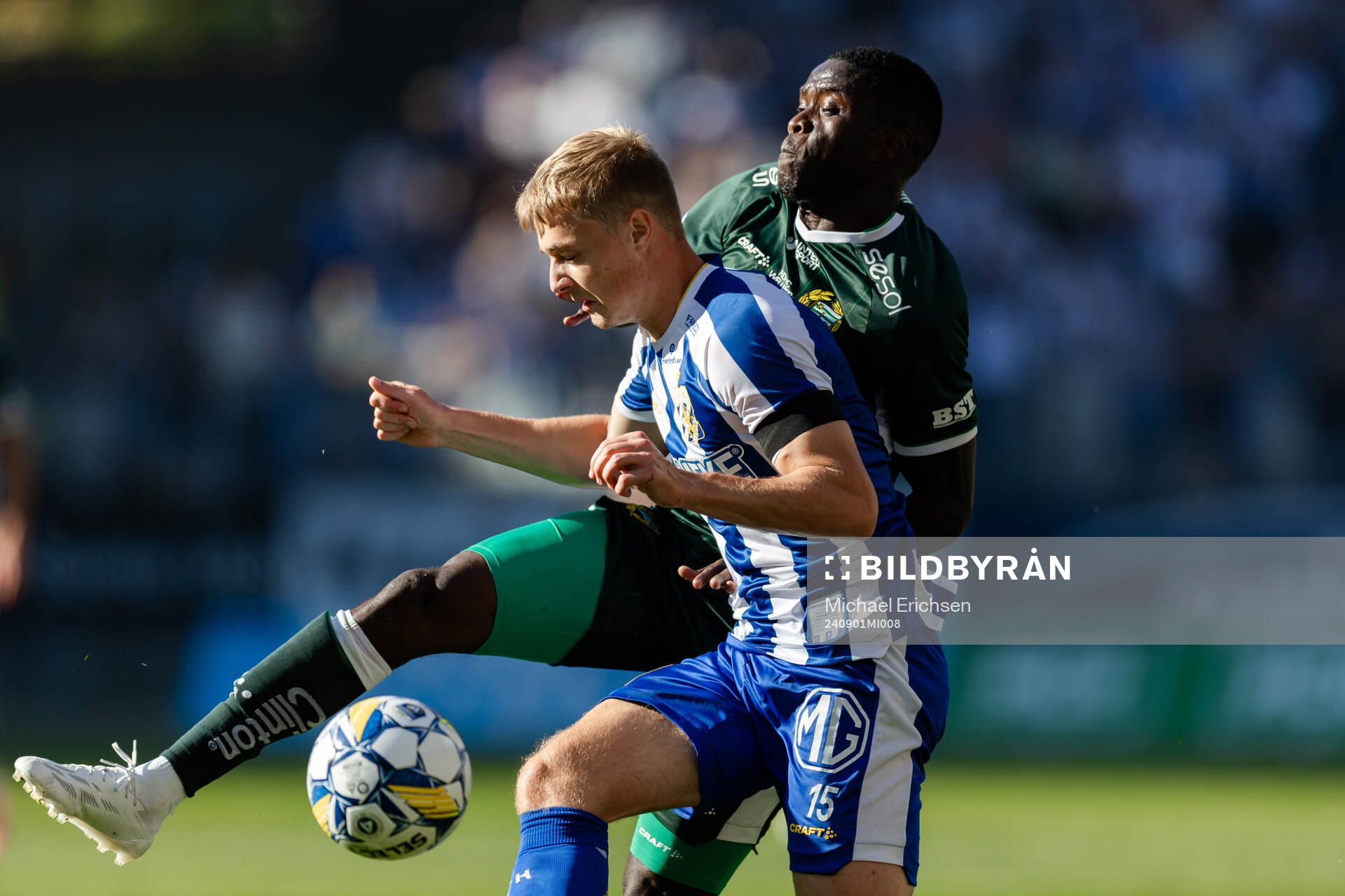IFK Göteborgs David Kjær Kruse och Hammarbys Ibrahima