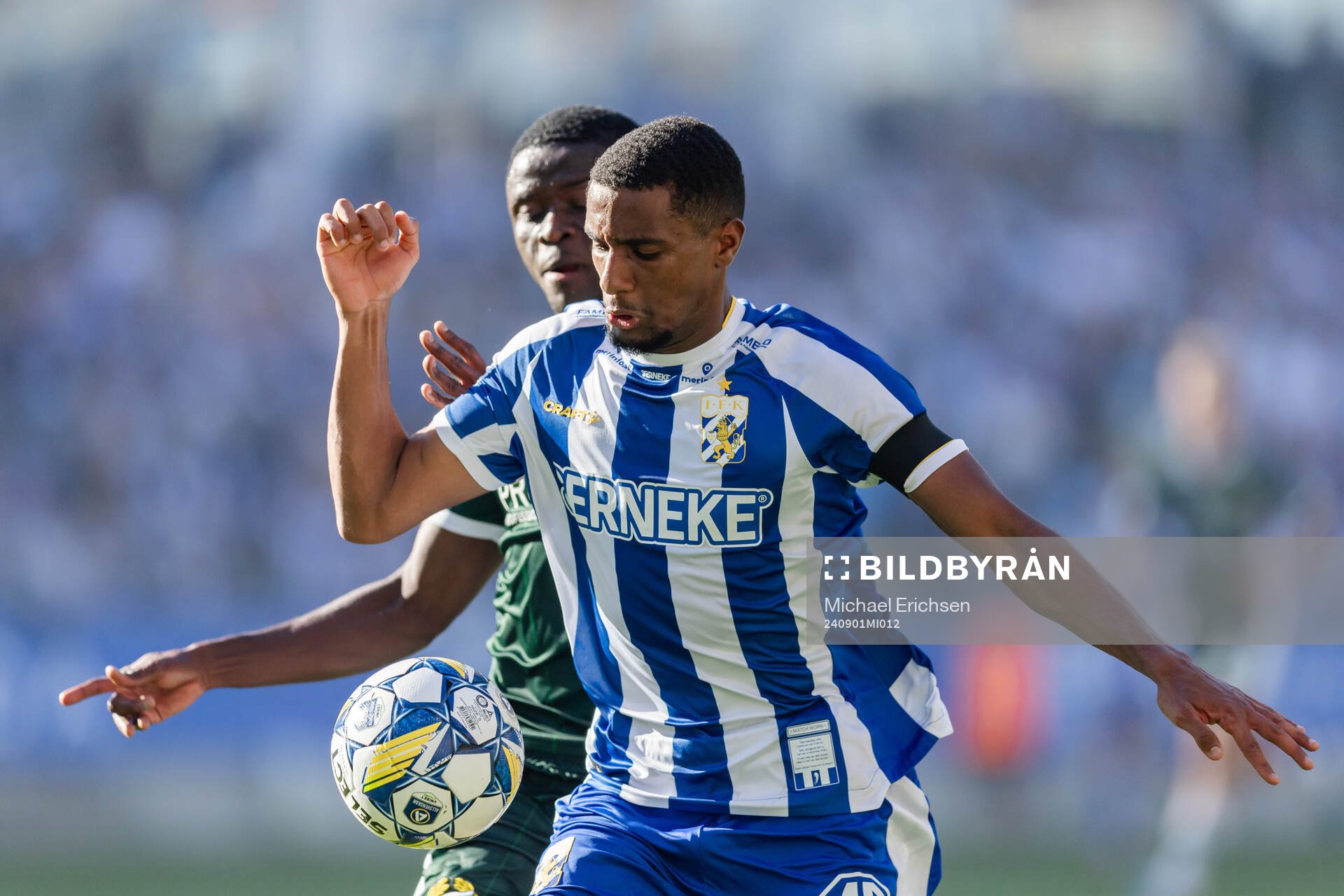 IFK Göteborgs Paulos Abraham och Hammarbys Ibrahima Breze
