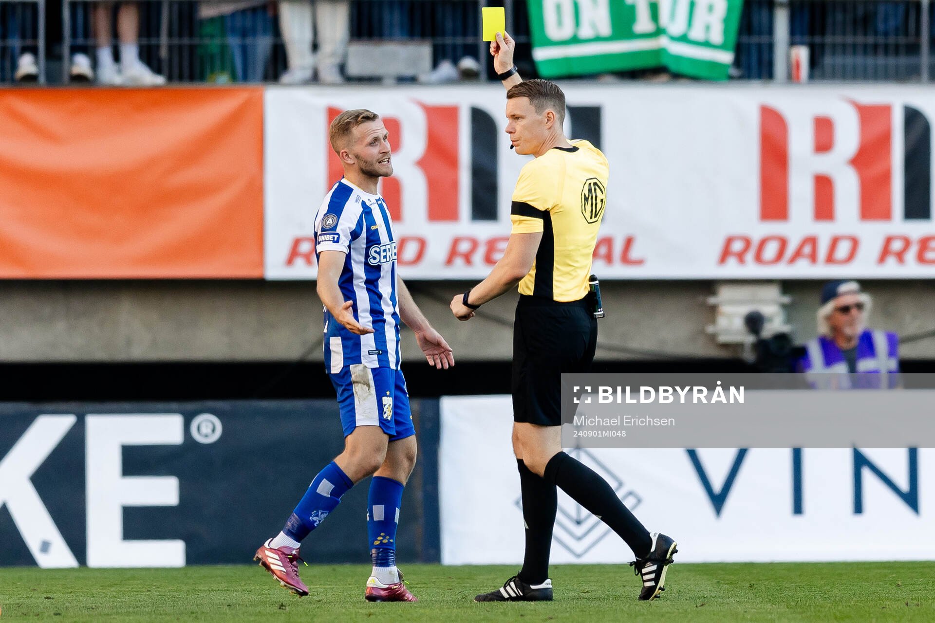 IFK Göteborgs Jonas Bager får en varning