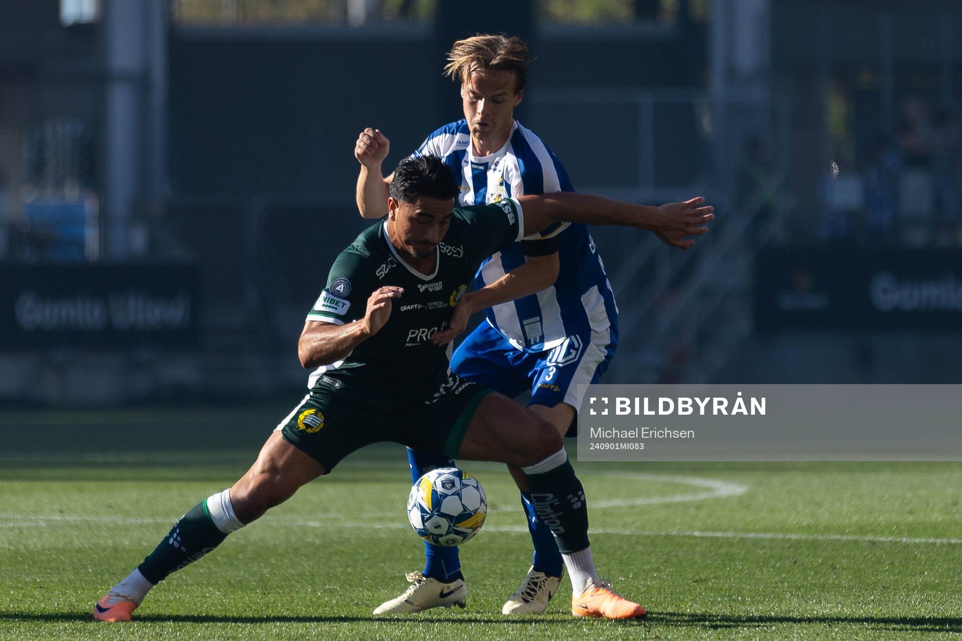 Hammarbys Jusef Erabi och IFK Göteborgs August Erlingmark