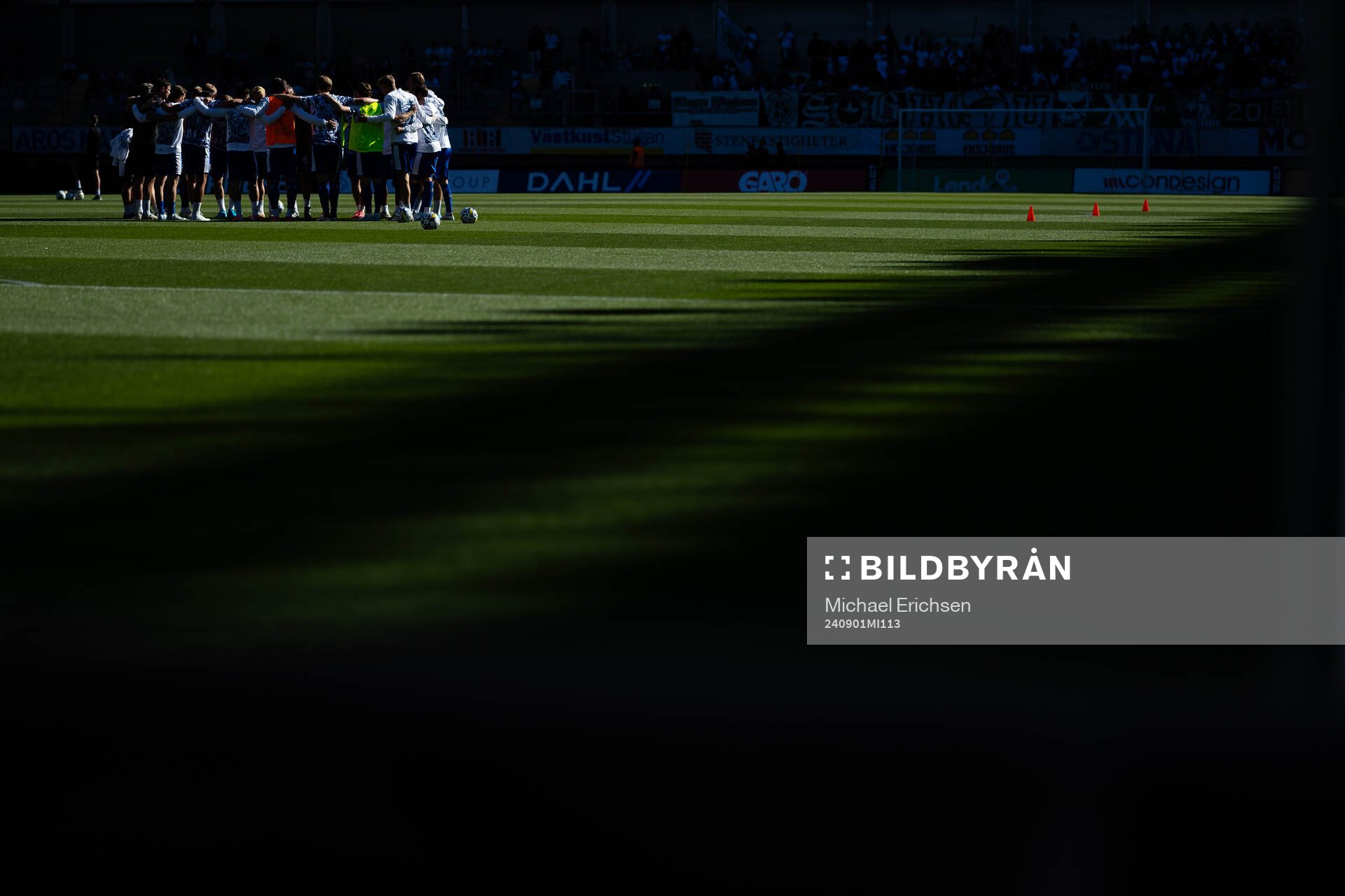 IFK Göteborgs spelare samlade inför fotbollsmatchen i Allsvenskan mellan IFK Göteborg och Hammarby den 1 september 2024 i Göteborg.