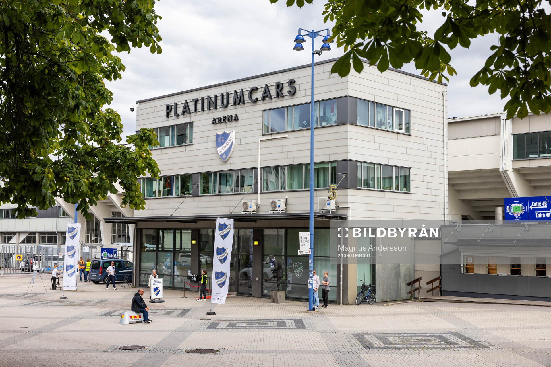 Exteriör vy av Platinumcars Arena