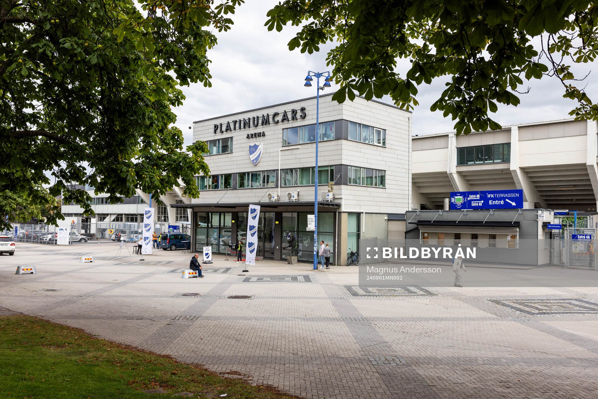 Exteriör vy av Platinumcars Arena