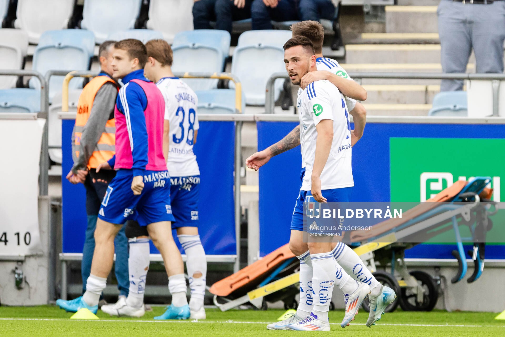 IFK Norrköpings Vito Hammershöy-Mistrati jublar