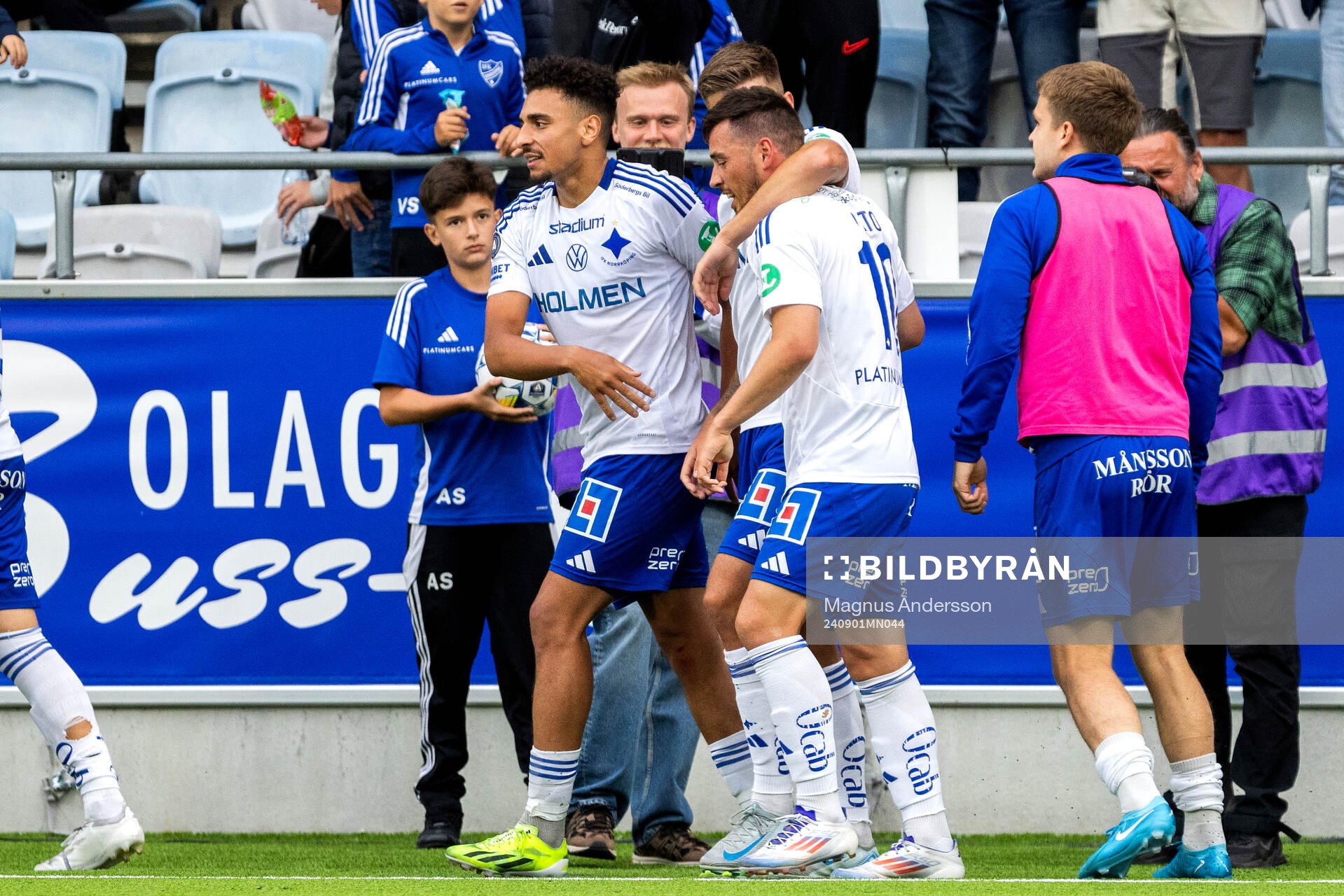 IFK Norrköpings Vito Hammershöy-Mistrati jublar
