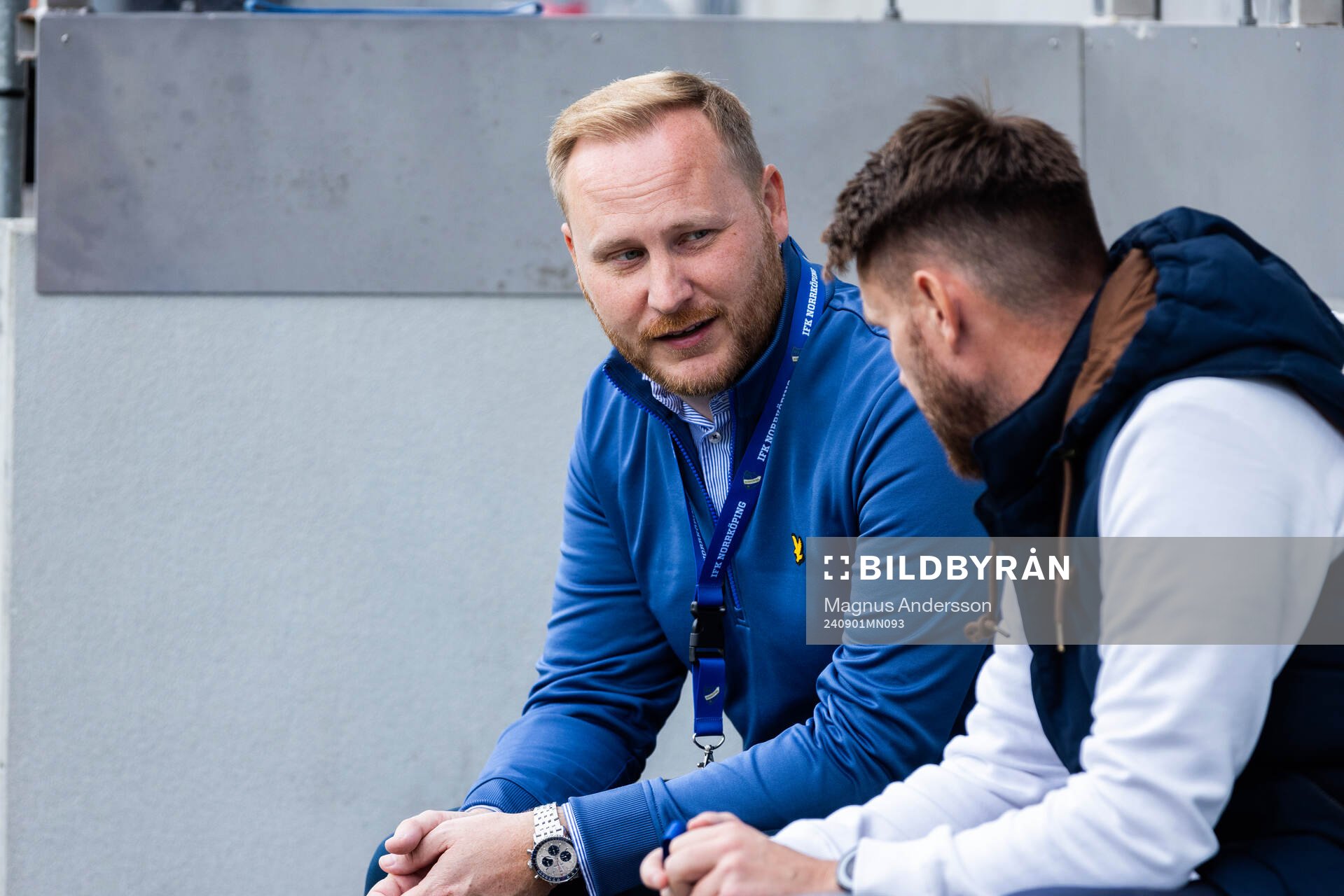 FK Norrköpings ordförande Sakarias Mårdh och IFK