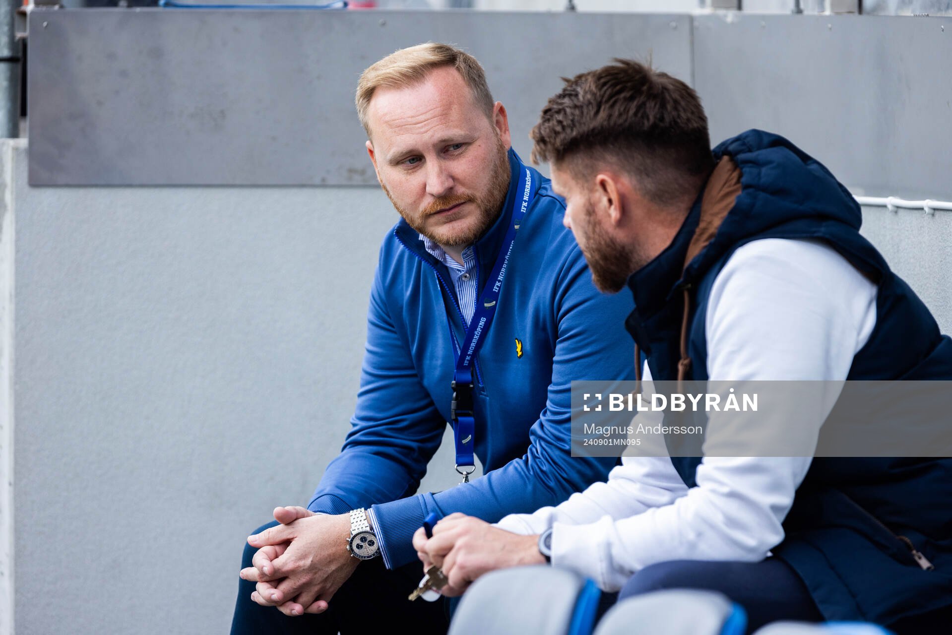 FK Norrköpings ordförande Sakarias Mårdh och IFK