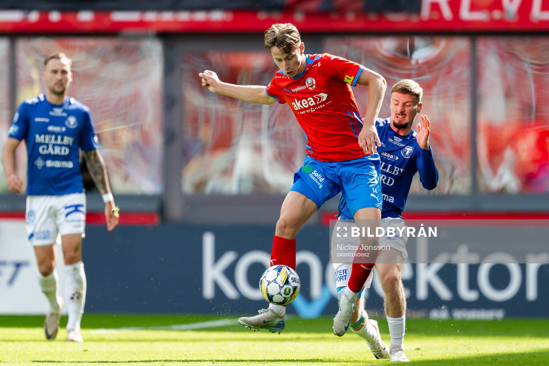 Helsingborgs Lukas Kjellnäs och Trelleborgs Markus