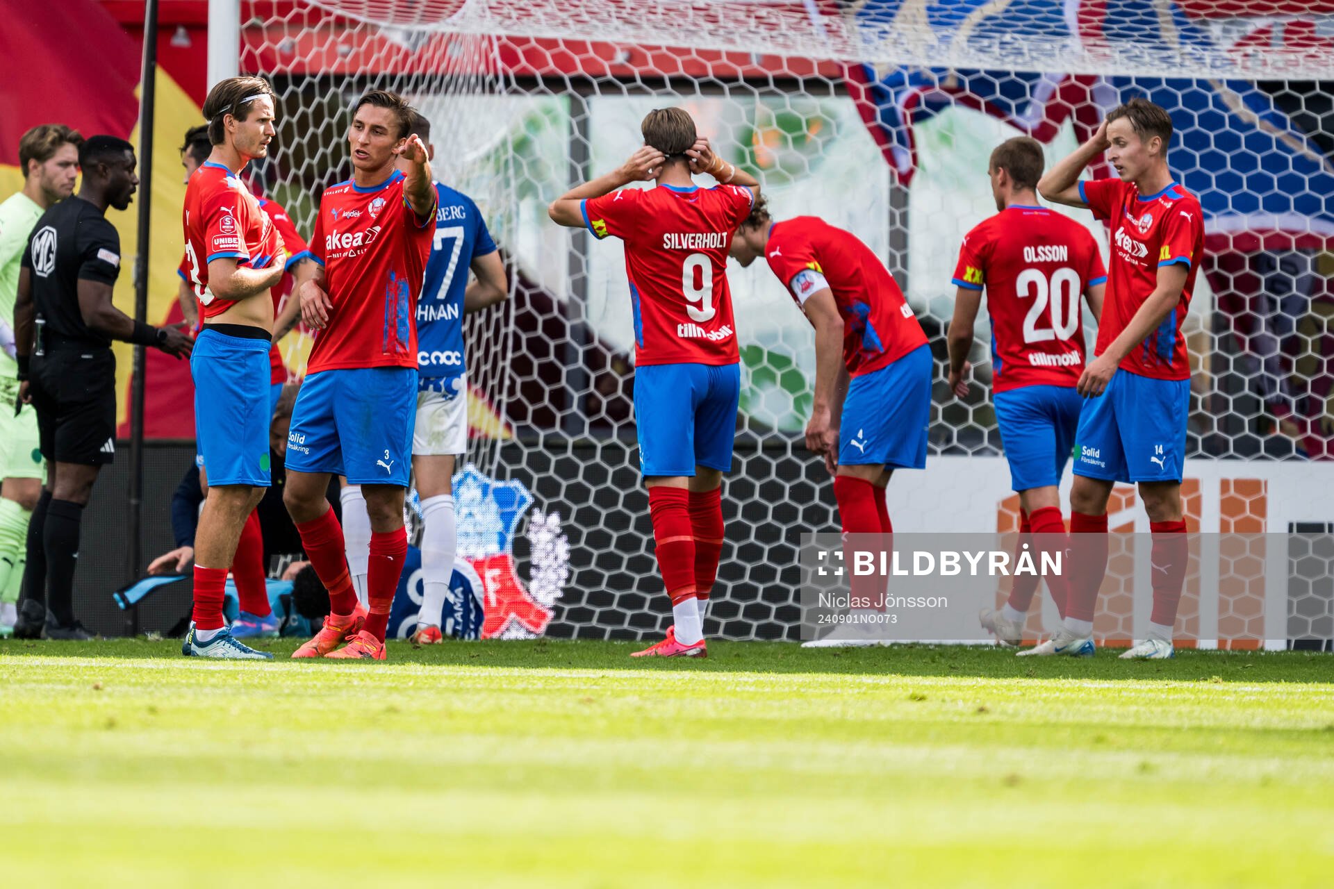 Helsingborgs spelarna deppar