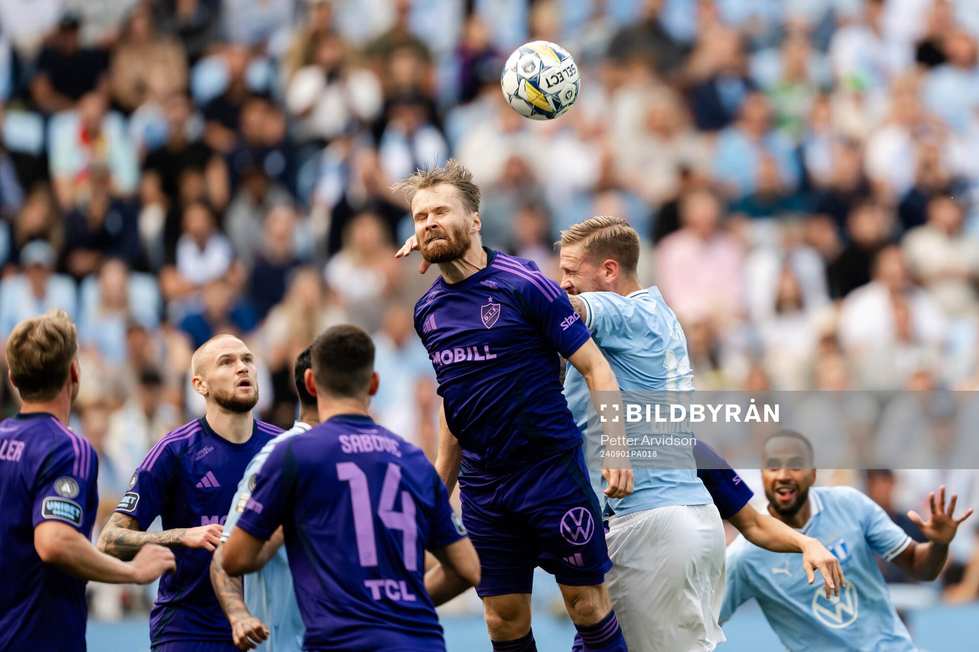 Djurgårdens Jacob Larsson och Malmö FFs Pontus Jansson