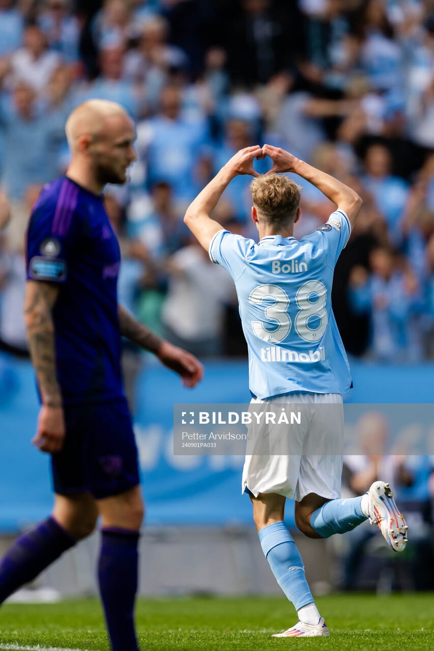 Malmö FFs Hugo Bolin jublar