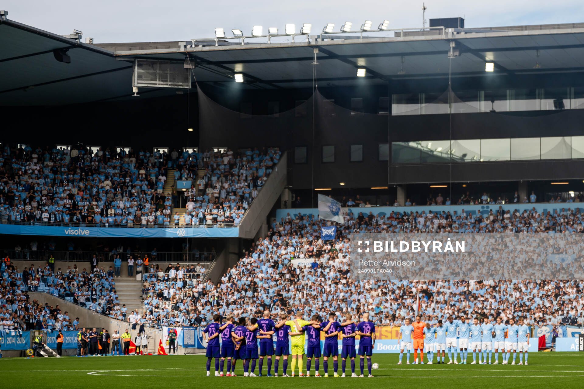 Malmö FFs och Djurgårdens spelare