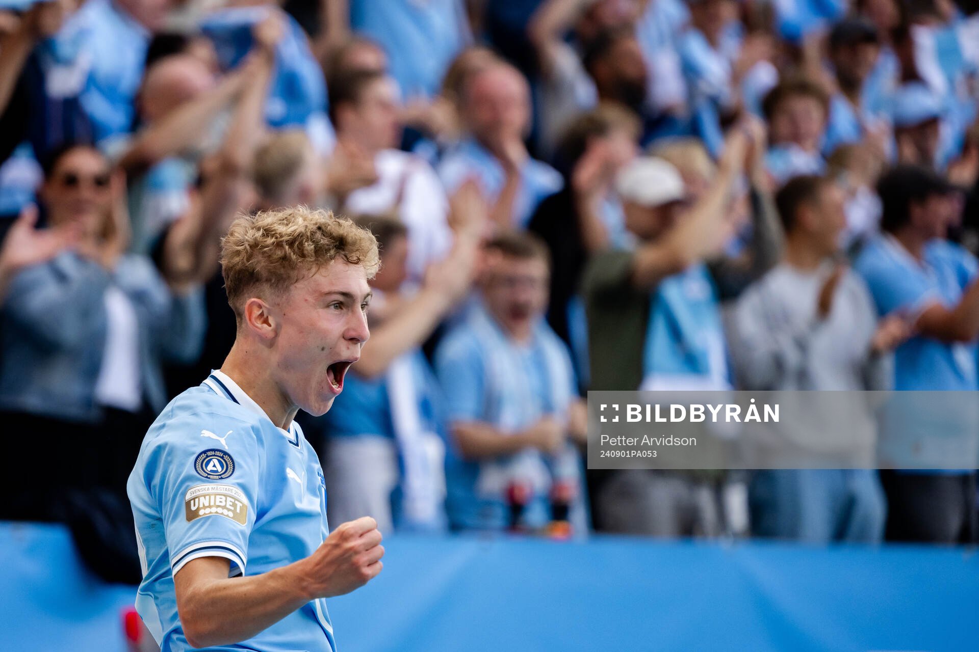 Malmö FFs Hugo Bolin jublar