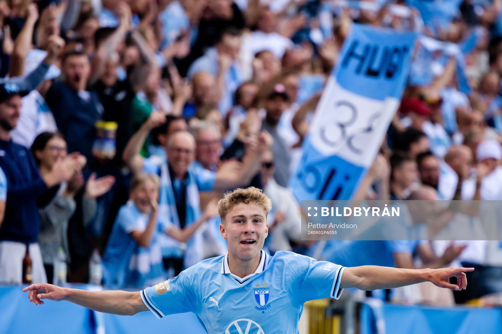 Malmö FFs Hugo Bolin jublar