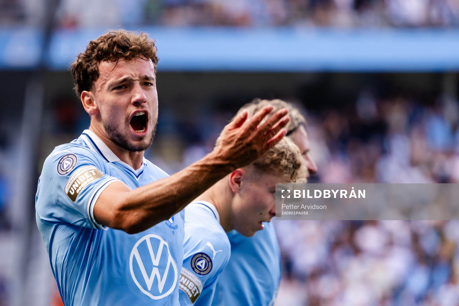 Malmö FFs Colin Rösler och Hugo Bolin jublar