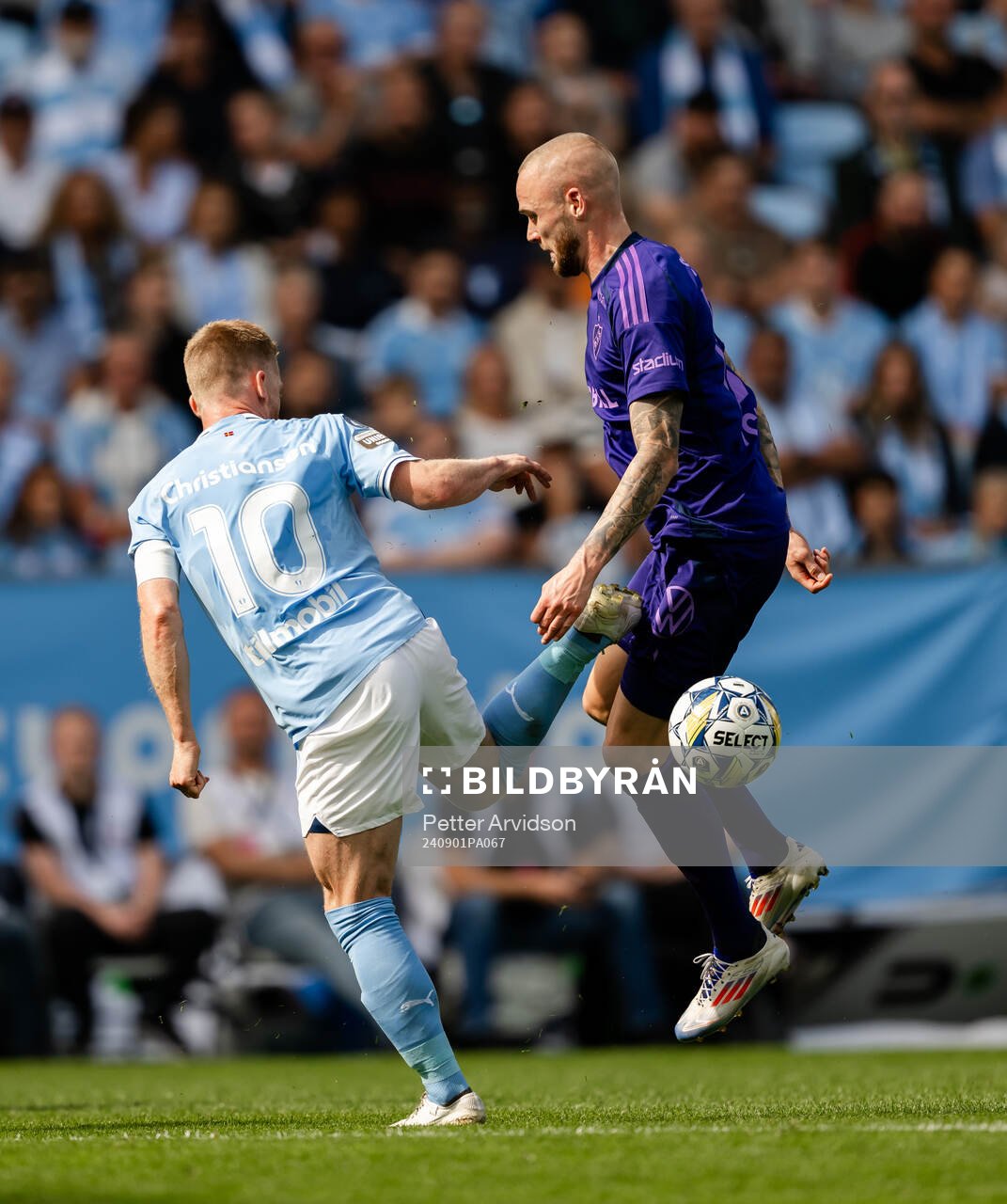Malmö FFs Anders Christiansen och Djurgårdens Adam Ståhl