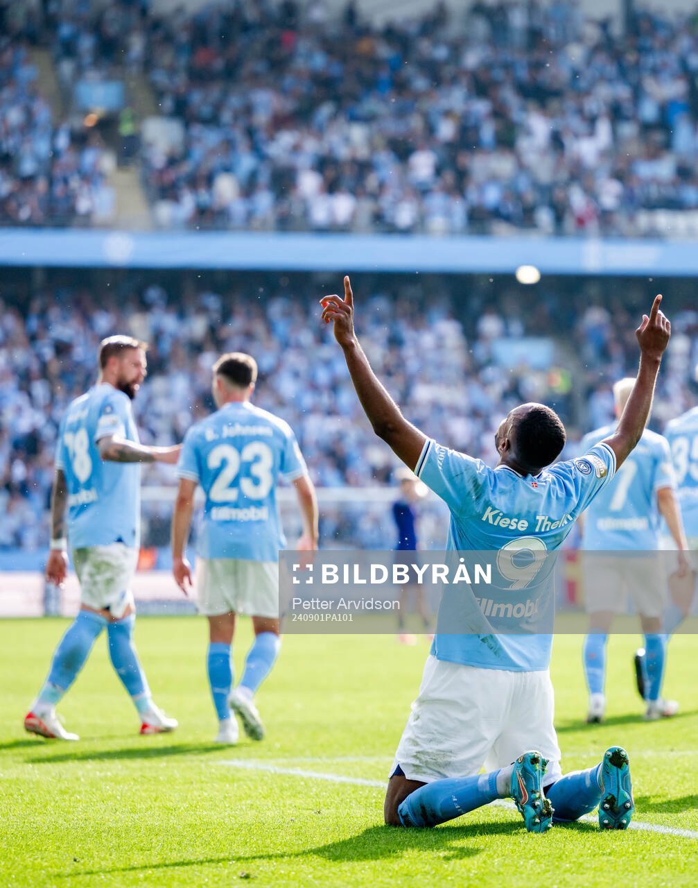 Malmö FFs Isaac Kiese Thelin jublar
