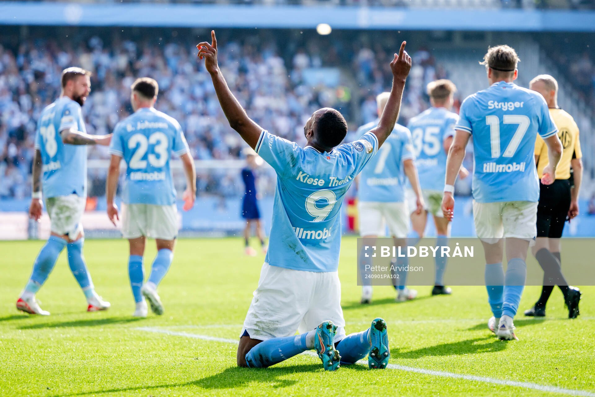 Malmö FFs Isaac Kiese Thelin jublar