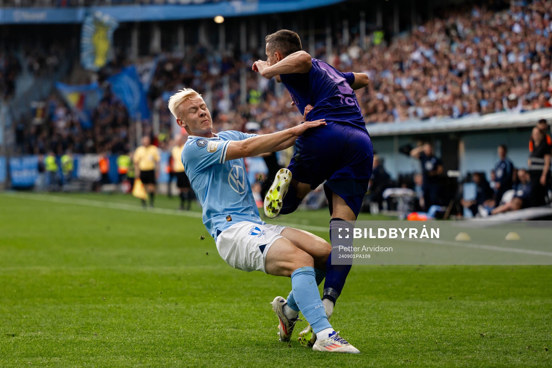Malmö FFs Otto Rosengren och Djurgårdens Haris Radetinac