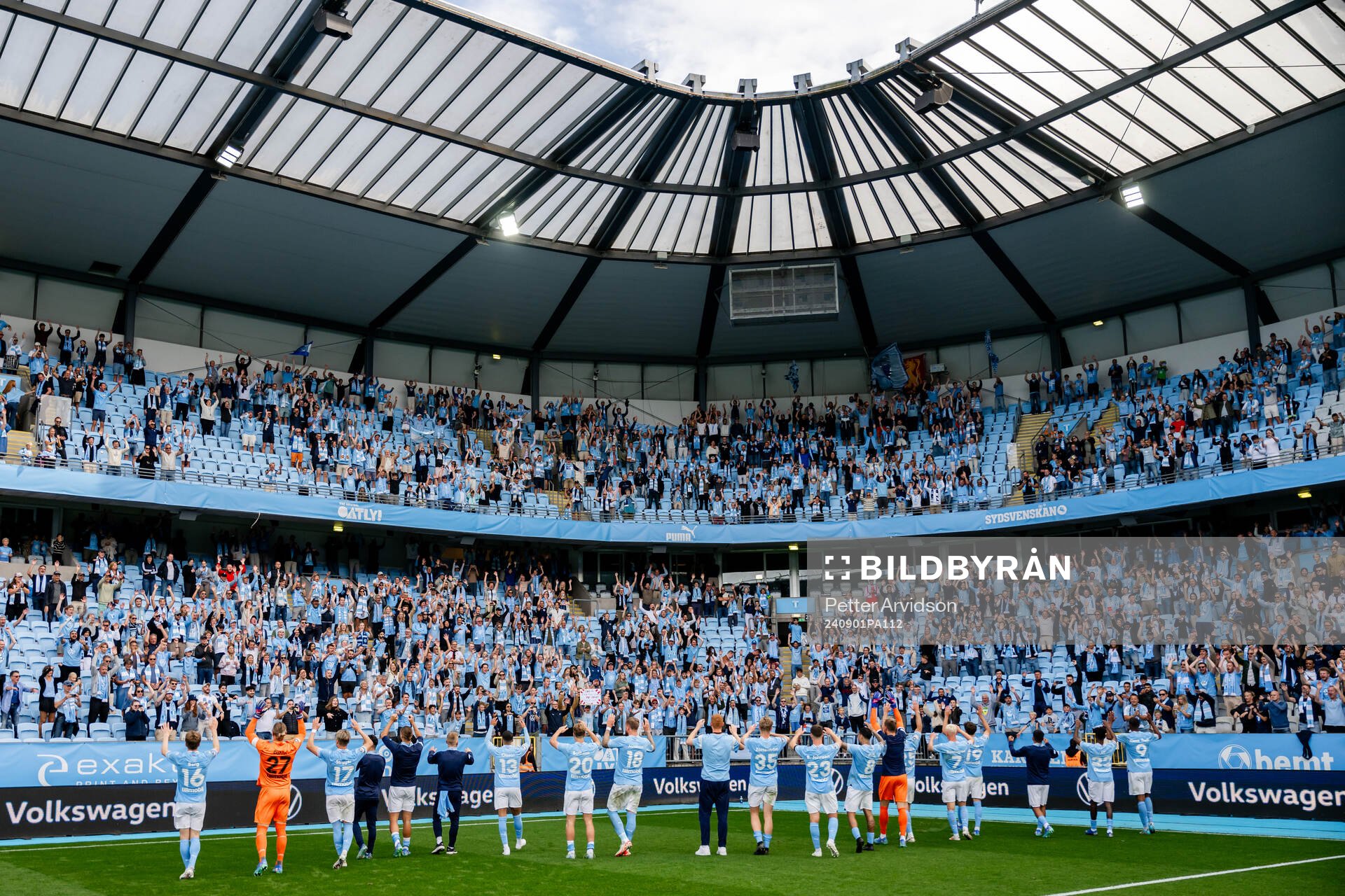 Malmö FFs spelare jublar