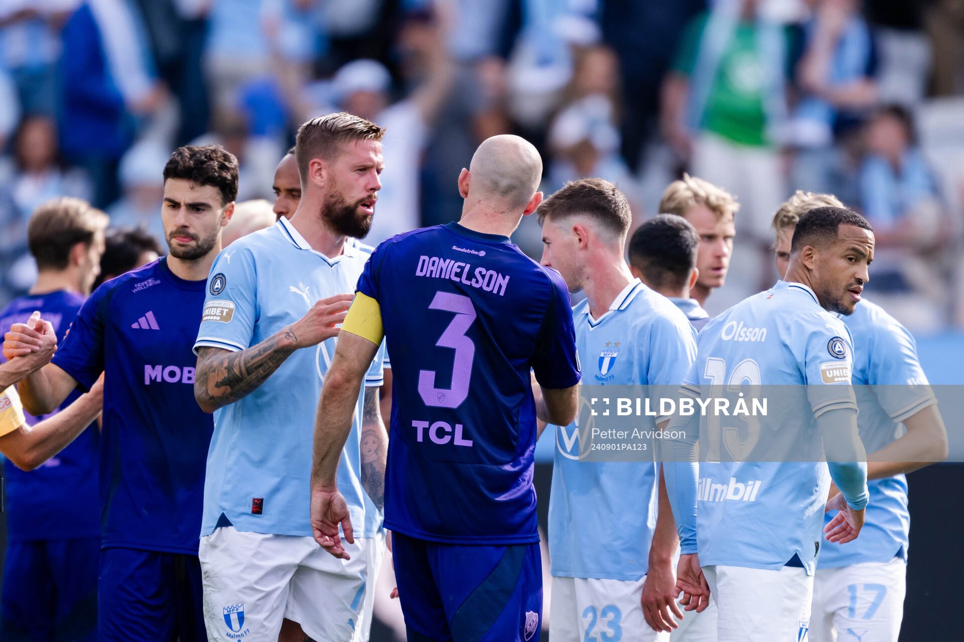 Malmö FFs Pontus Jansson och Djurgårdens Marcus Danielson