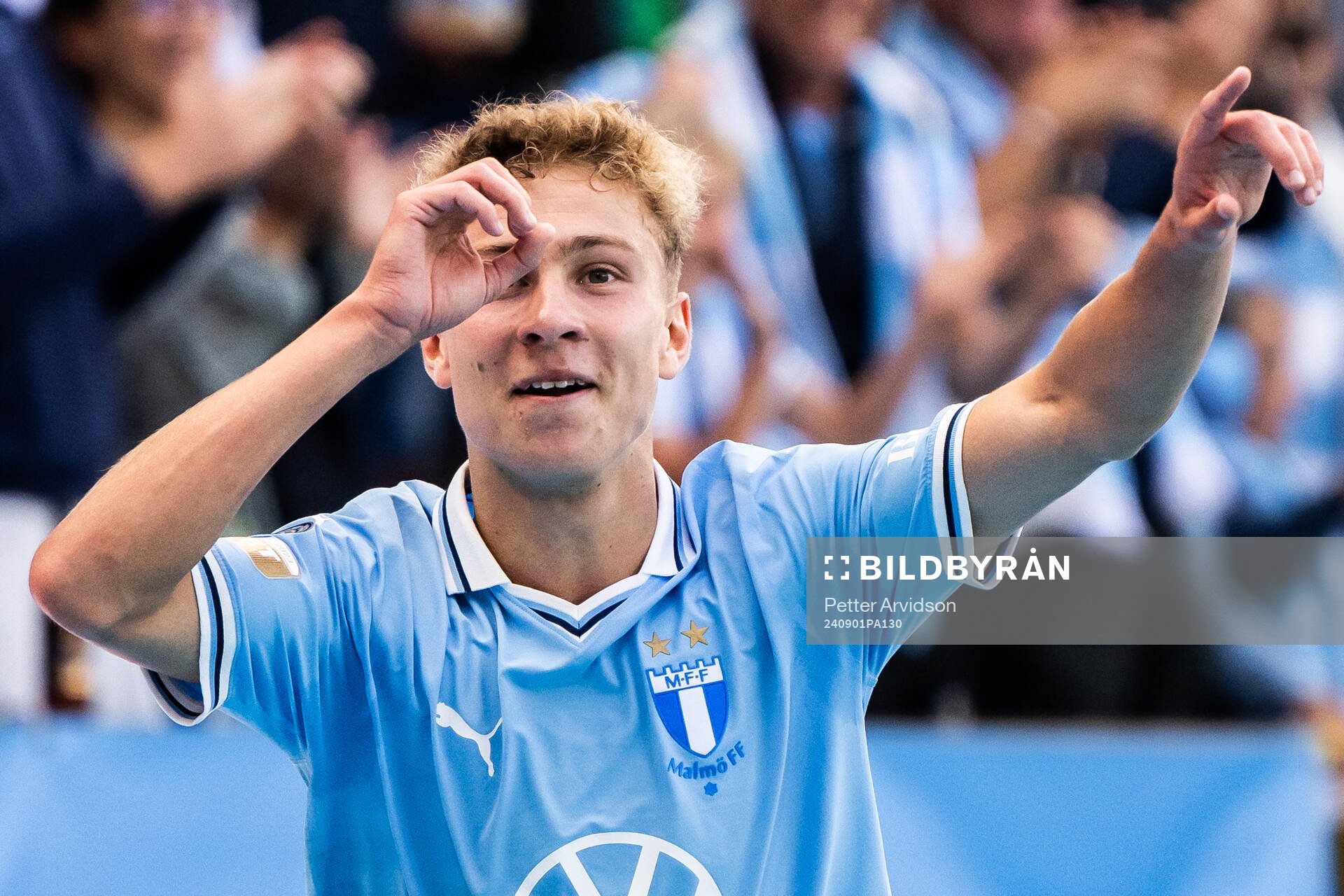 Malmö FFs Hugo Bolin jublar