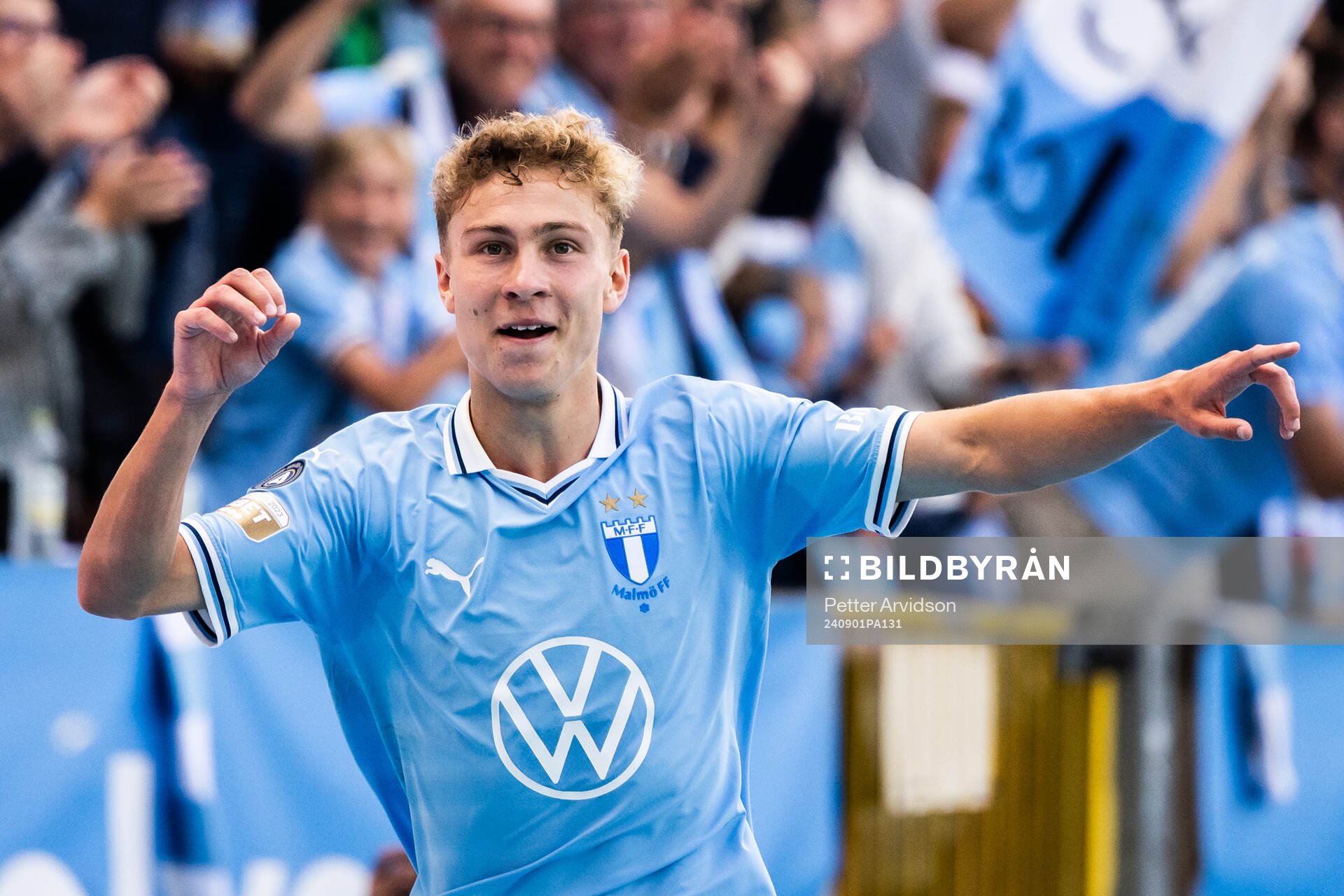 Malmö FFs Hugo Bolin jublar