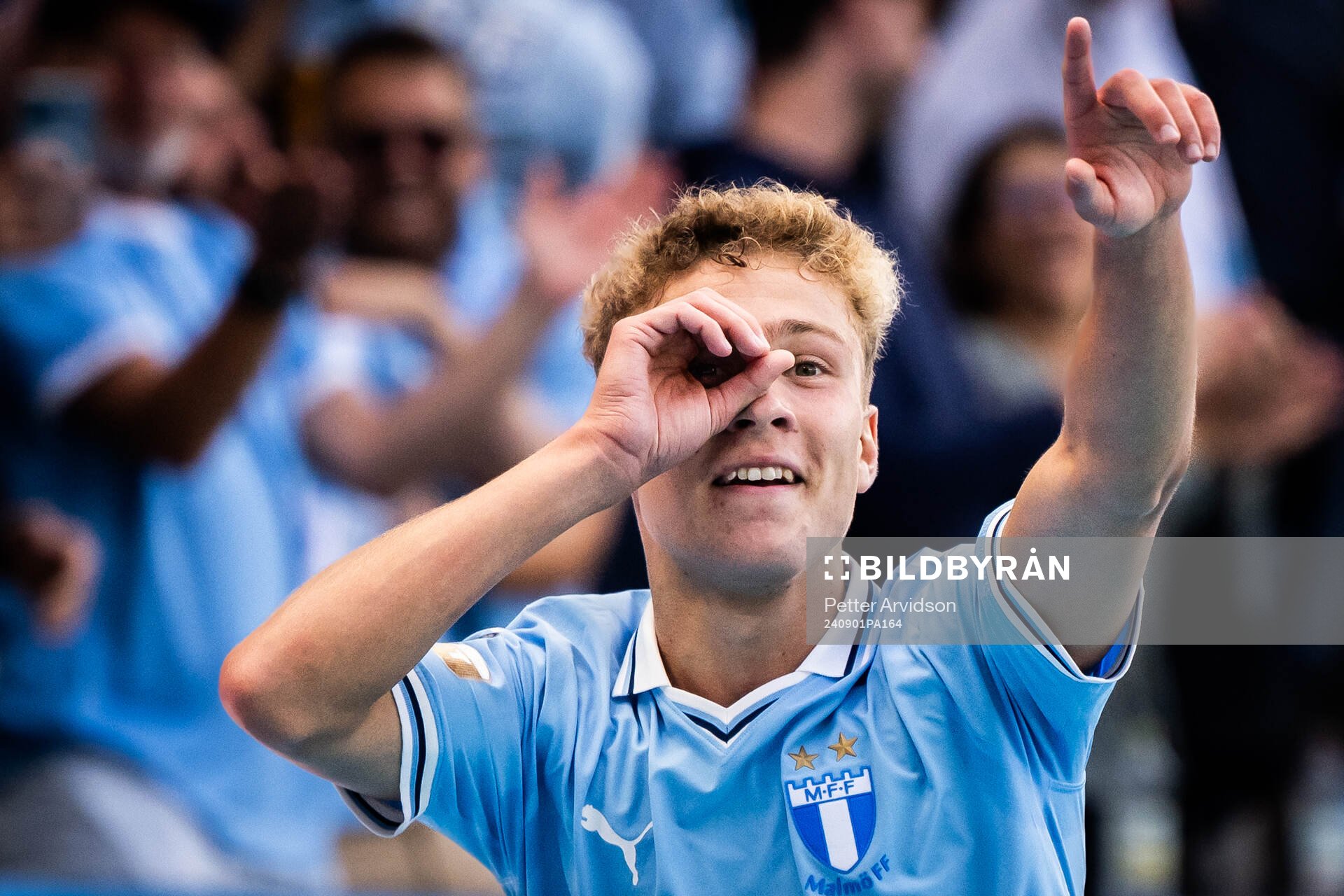 Malmö FFs Hugo Bolin jublar