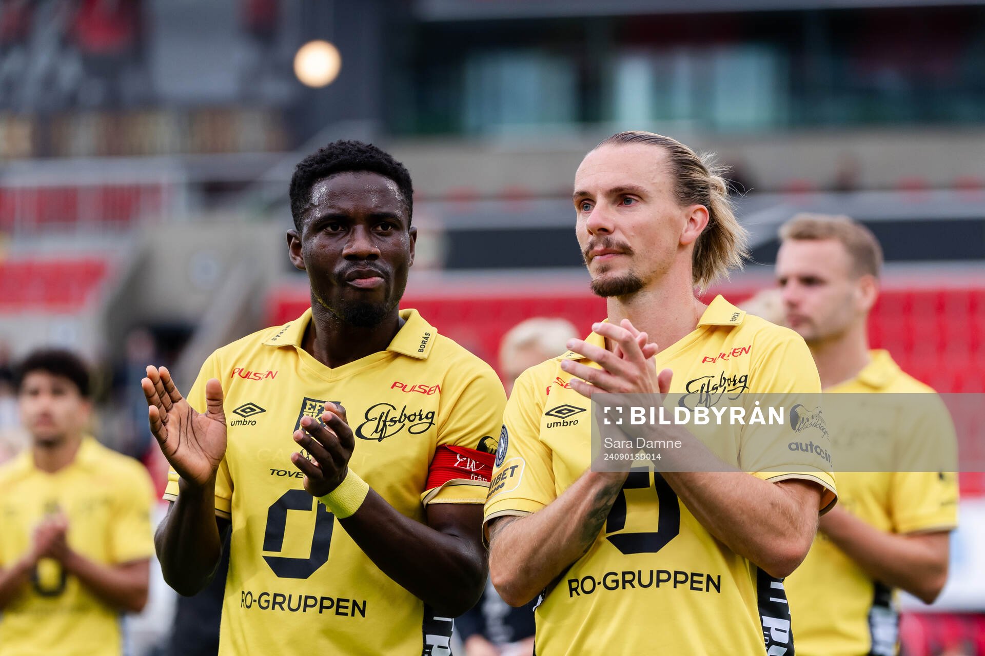 Elfsborgs Michael Baidoo och Niklas Hult