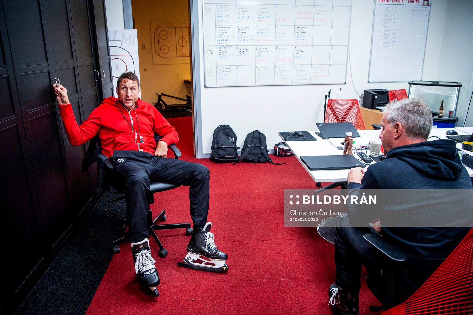 Malmö Redhawks tränare Tomas Kollar och assisterande