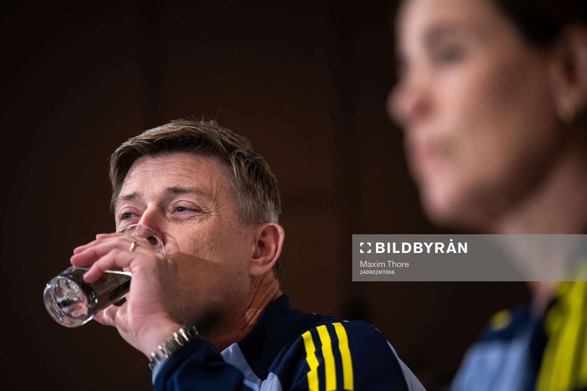Head coach Jon Dahl Tomasson of the Swedish national