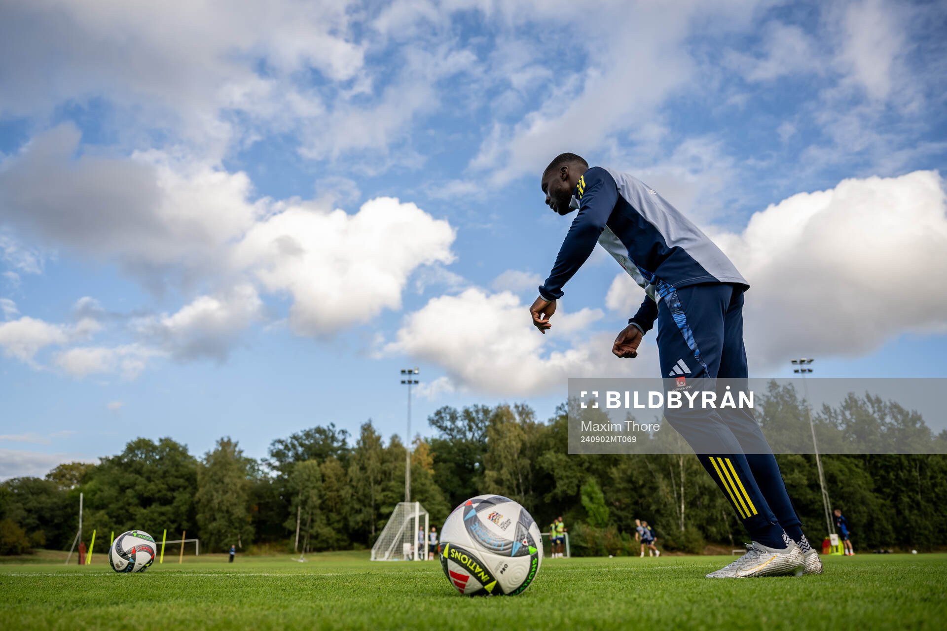 Ken Sema of the Swedish national football team at a