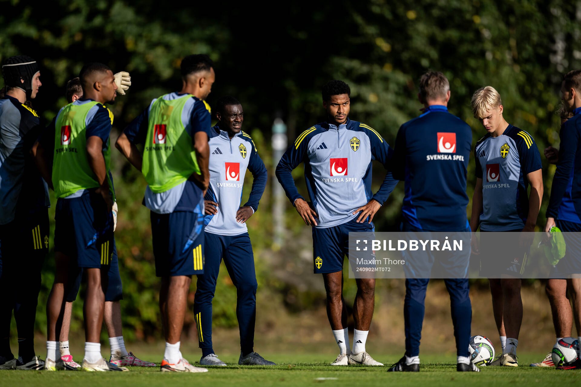 Ken Sema, Jens-Lys Michel Cajuste and Lucas Bergvall of the