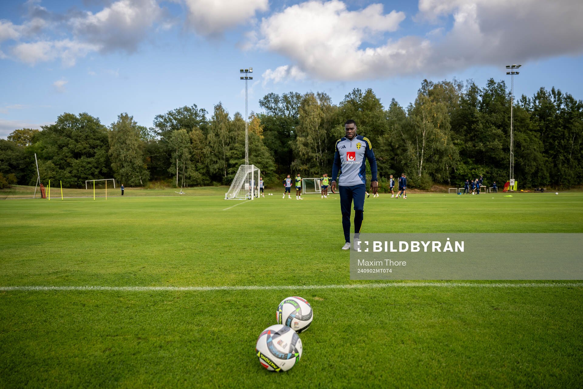 Ken Sema of the Swedish national football team at a
