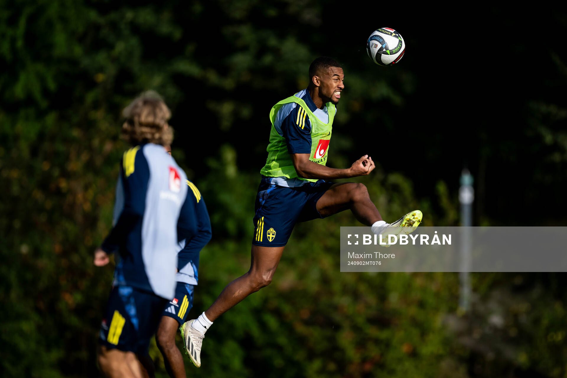 Isak Hien of the Swedish national football team at a