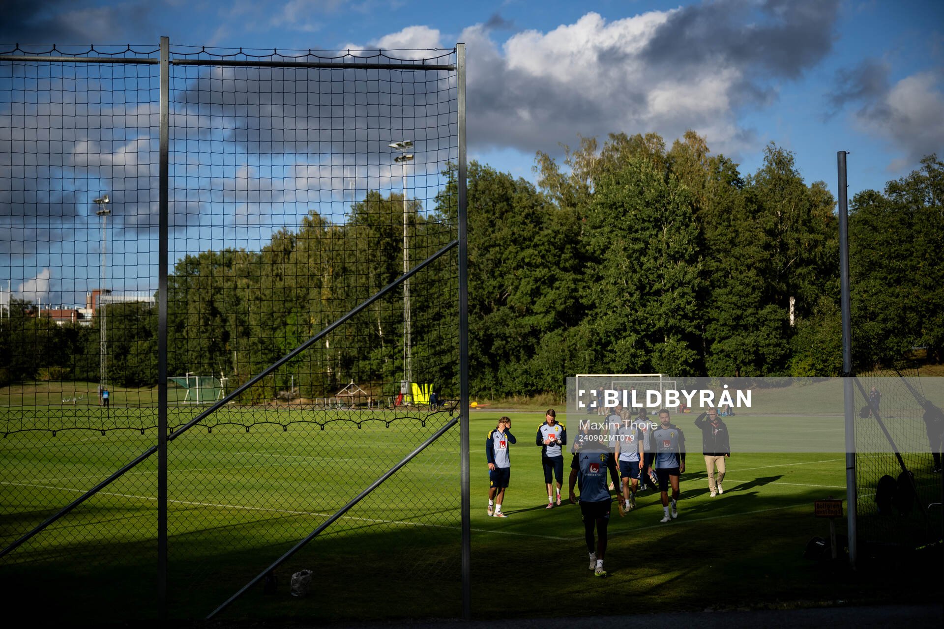 General view of the Swedish national football team