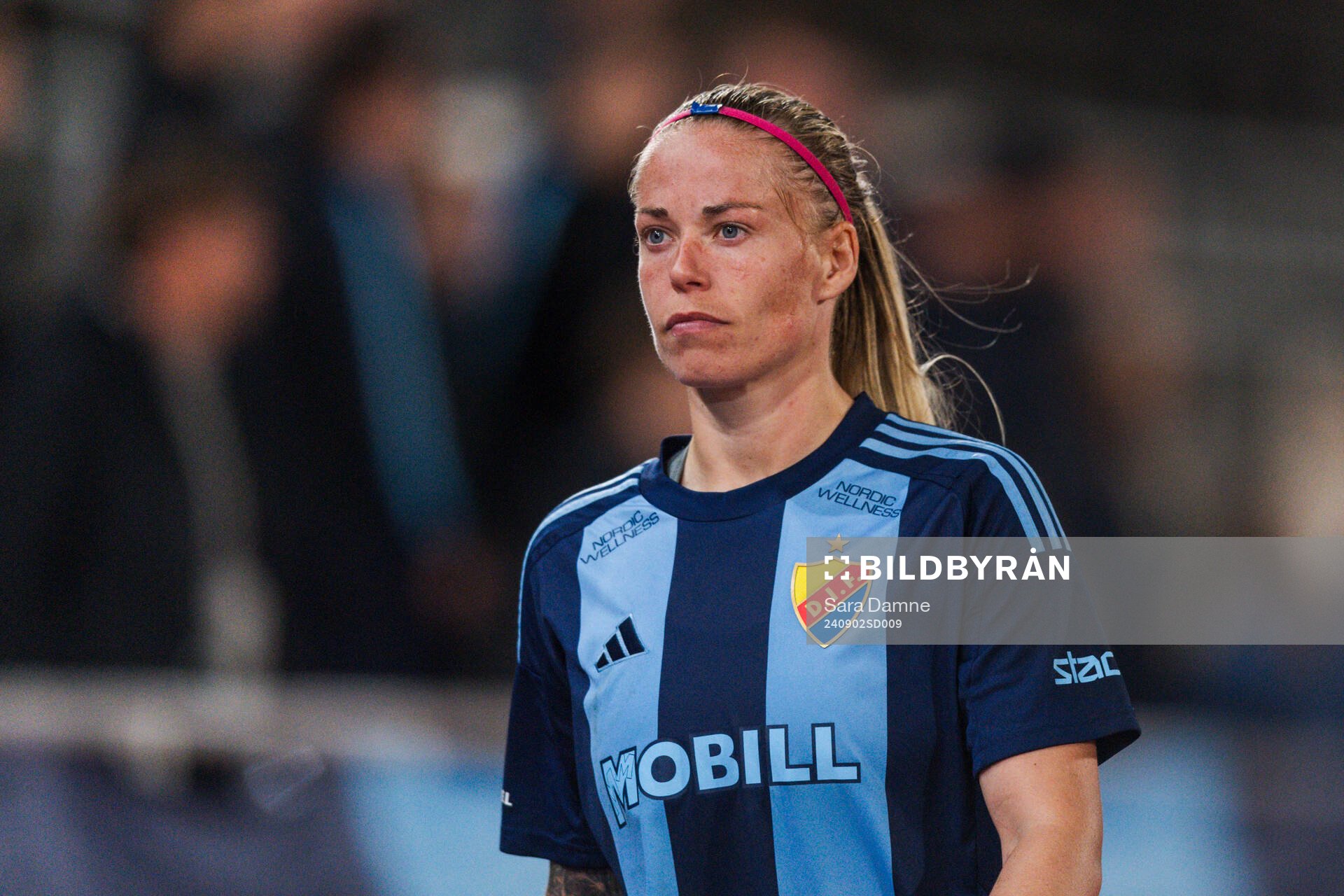 Djurgårdens Therese Åsland deppar