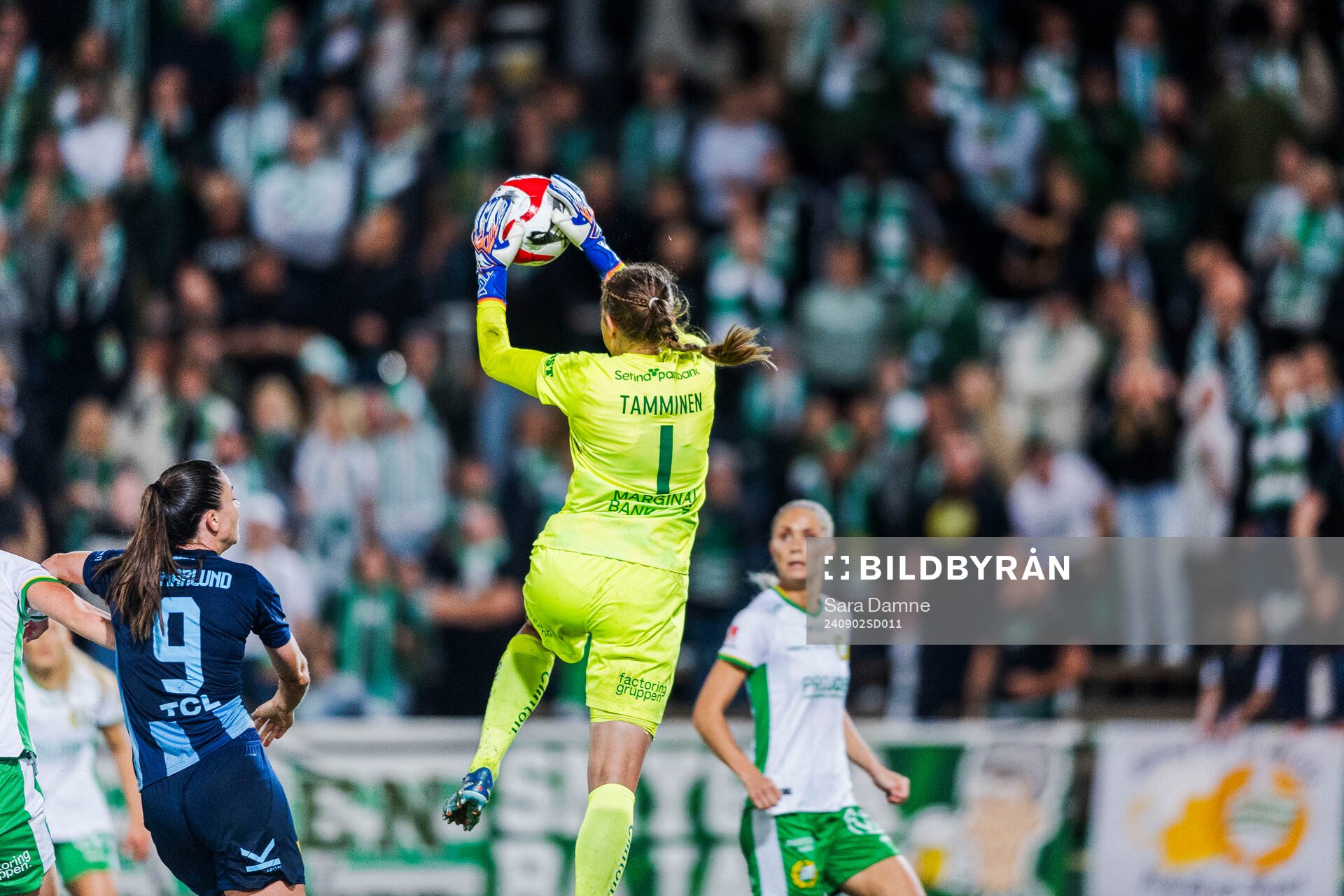 Hammarbys målvakt Anna Tamminen