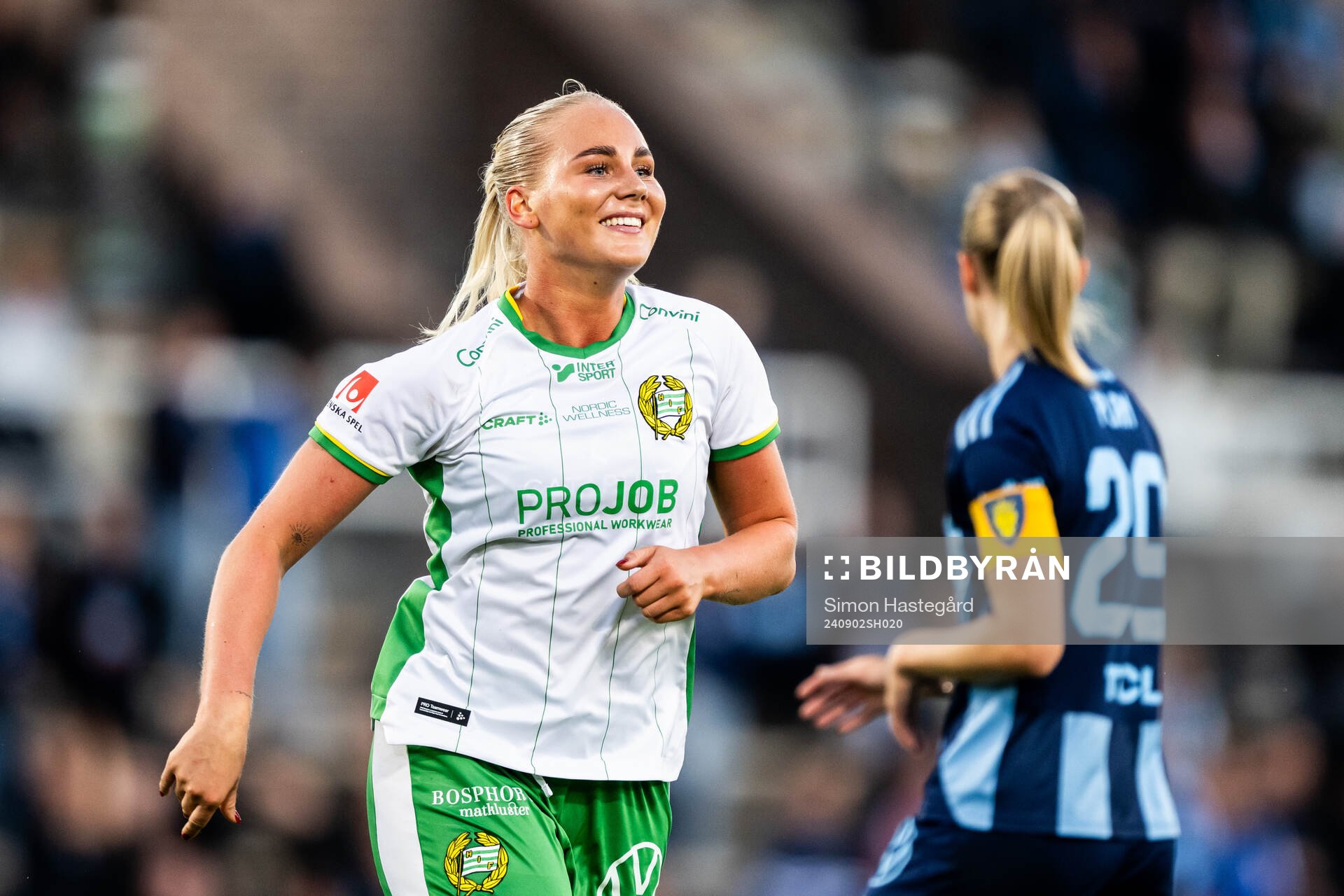 Hammarbys Cathinka Tandberg jublar