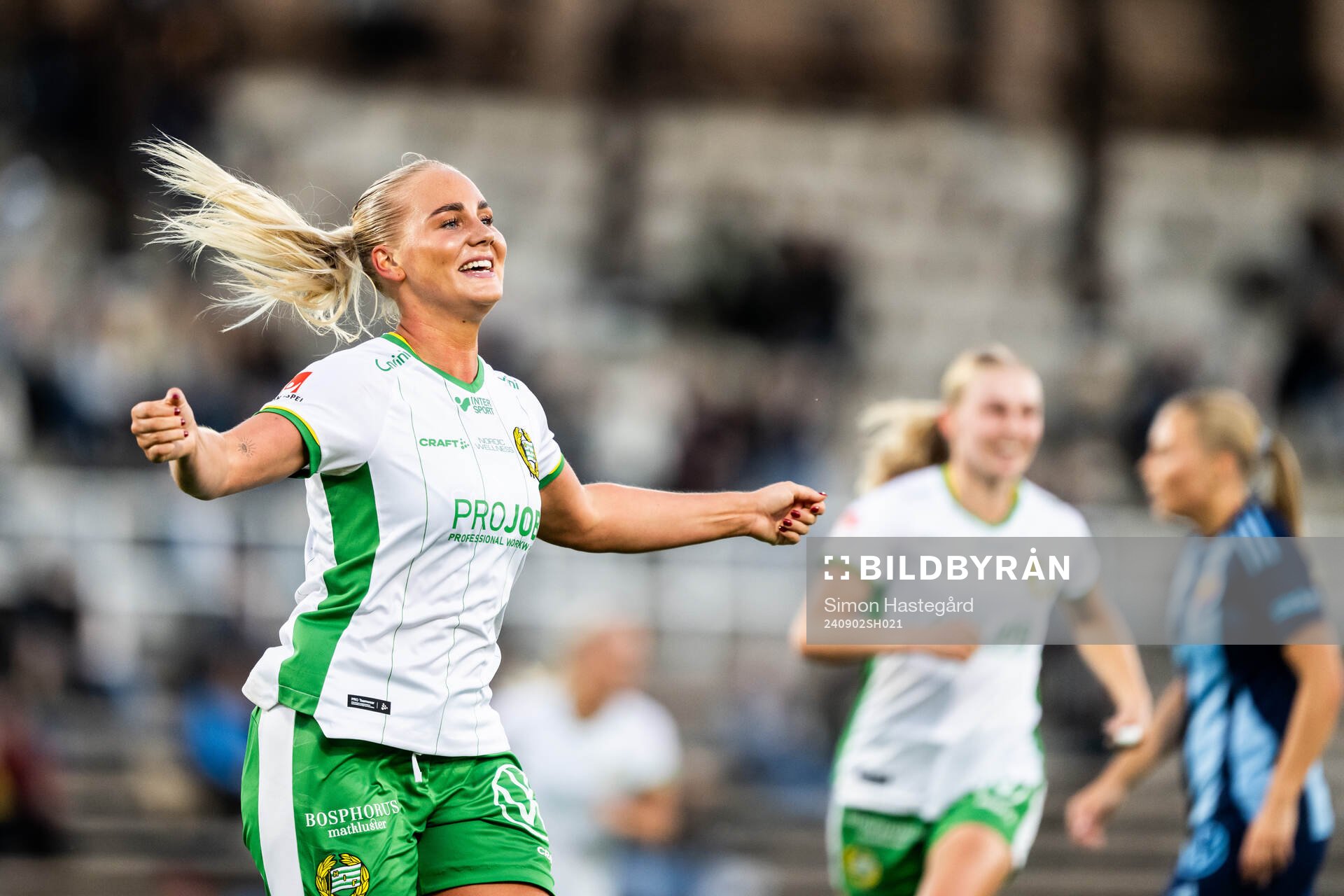 Hammarbys Cathinka Tandberg jublar